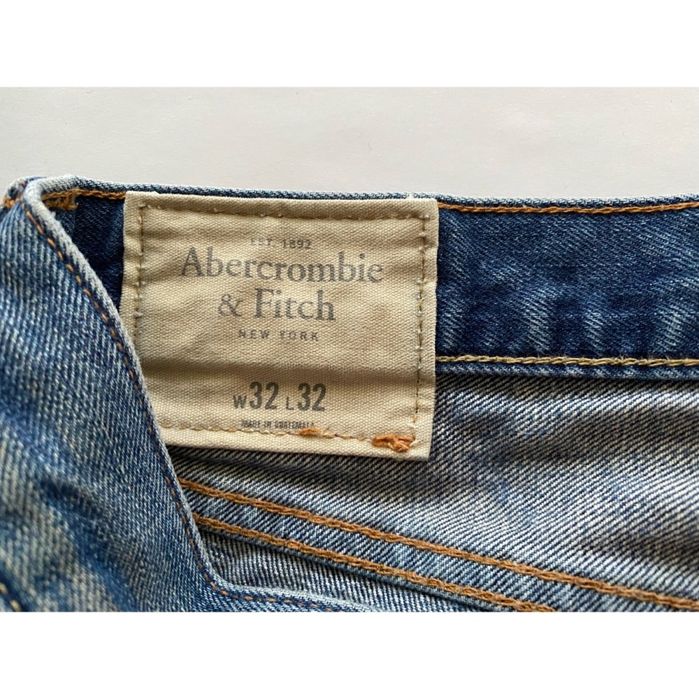 Abercrombie & Fitch The A&F Classic Straight Button Down Medium Wash Denim 32x32 - Picture 5 of 6